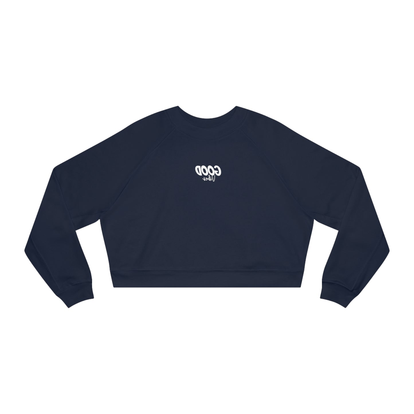 Good Vibes Cropped Fleece Pullover