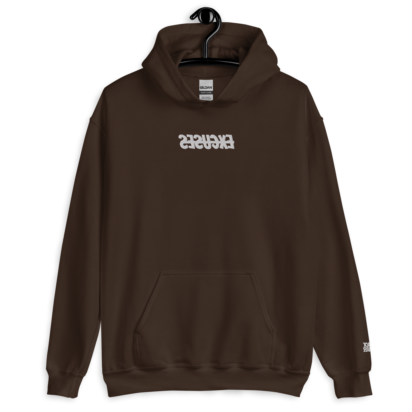 No Excuses Embroidered Hoodie