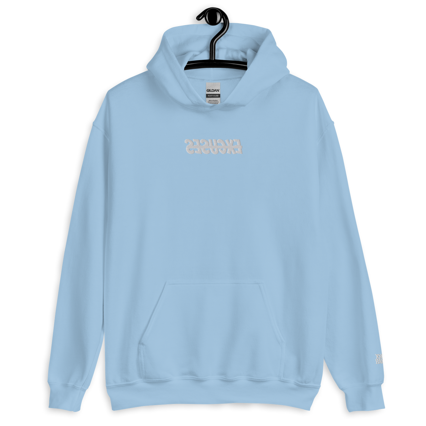 No Excuses Embroidered Hoodie