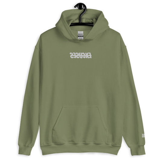 No Excuses Embroidered Hoodie