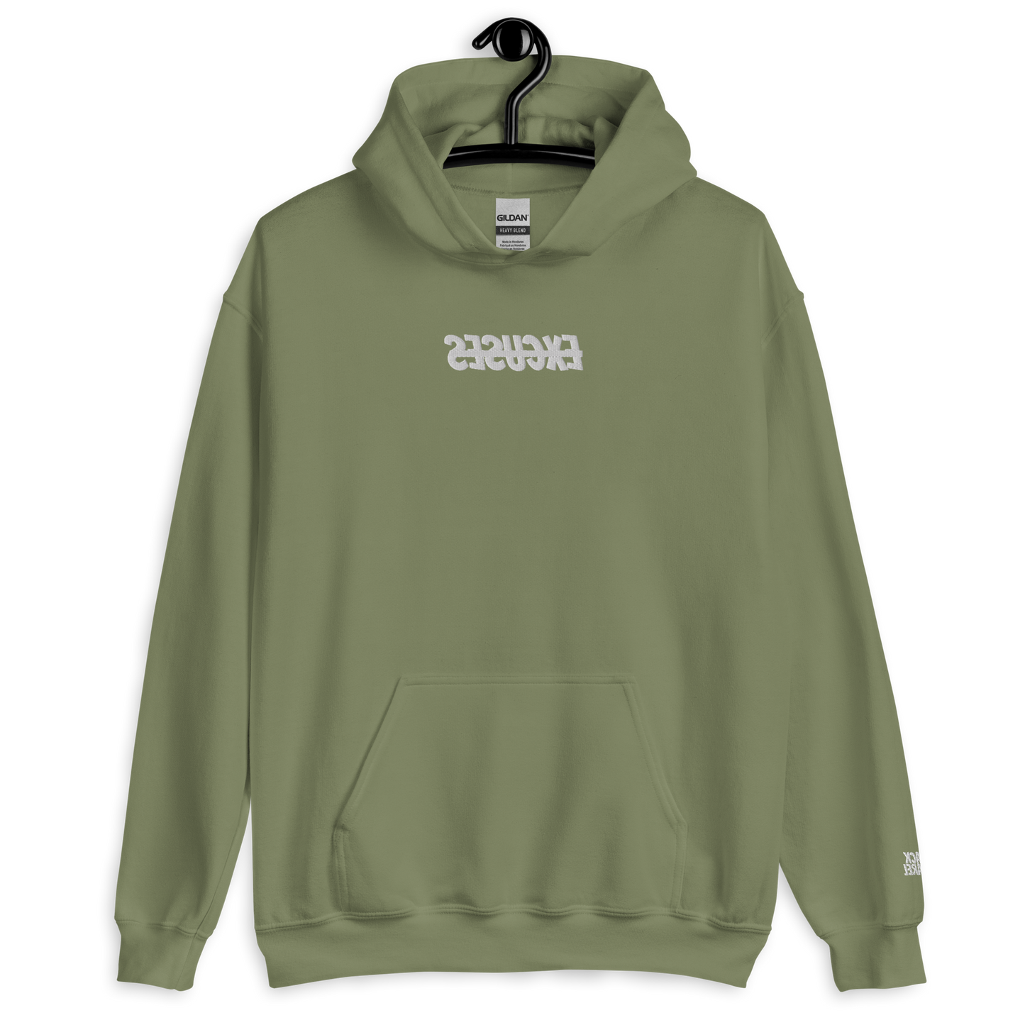 No Excuses Embroidered Hoodie