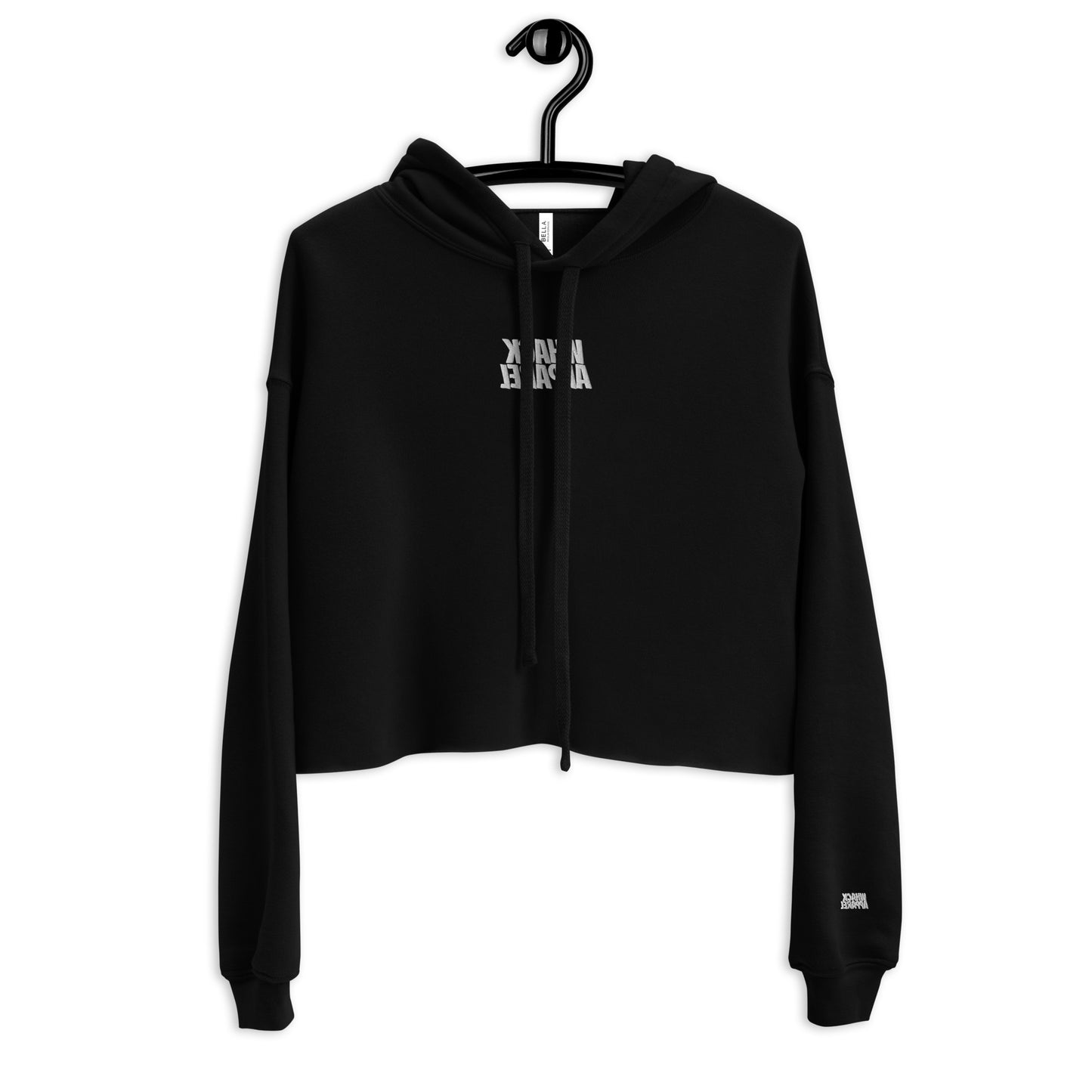 Logo Embroidered Crop Hoodie